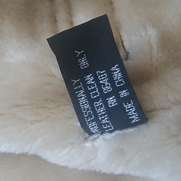 The Connection New York Genuine Leather Jacket, Faux Fur Lined, Size Small - Picture 9 of 10